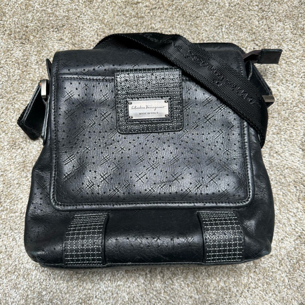 Salvatore Ferragamo Leather Mens Crossbody